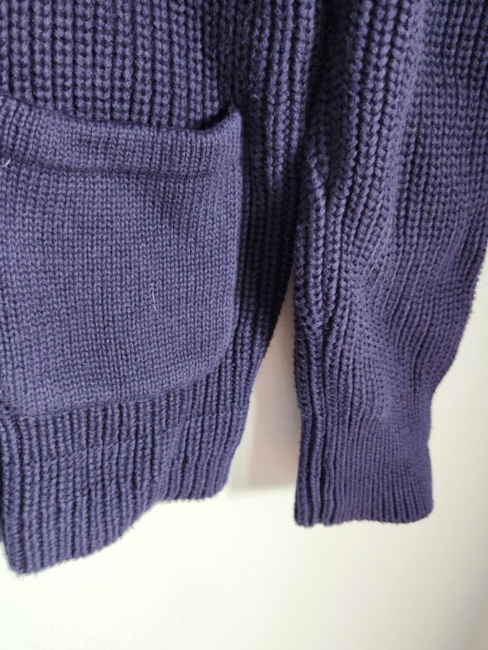 Vintage Ralph Lauren XL Sweater Women's Navy Knit Toggle Cardigan Nautical - Picture 4 of 13